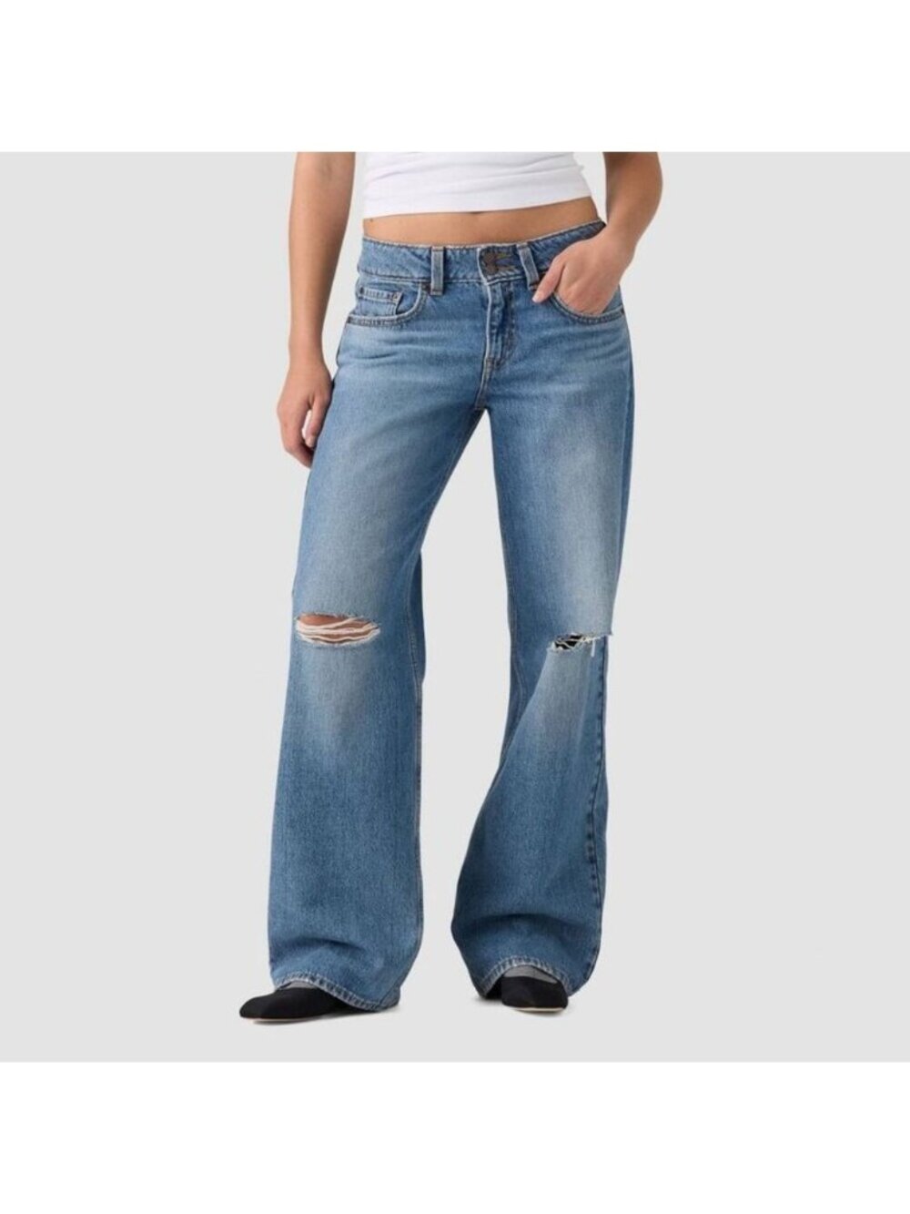 Levi's Women's Cinch Baggy - Abraided Art Jump 28